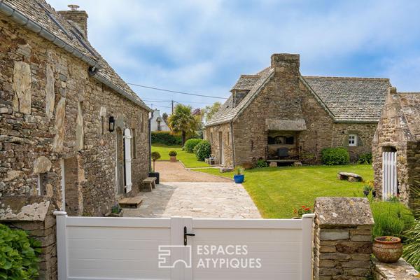 Authentique corps de ferme en bord de mer