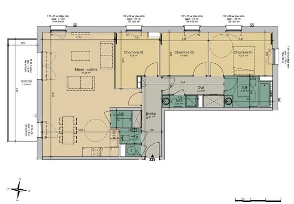 Appartement - À vendre - 97 m² - WAMBRECHIES | The Door Man