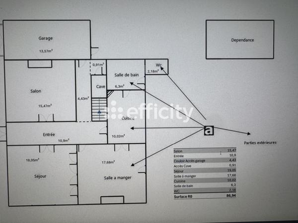 Maison 8 pièces - 138 m² Exclusivité efficity
