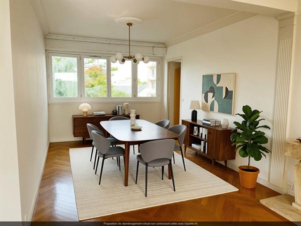Appartement 5 pièces 114 m² + Balcon Garage Rond point de Vannes , Nantes 44100