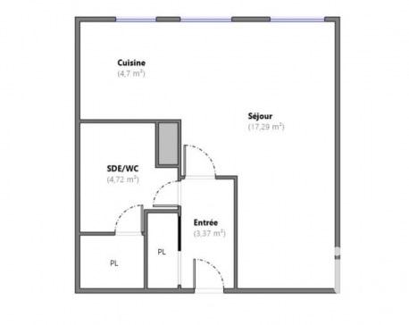 Appartement à vendre 1 pièce 30 m² Roissy-en-France