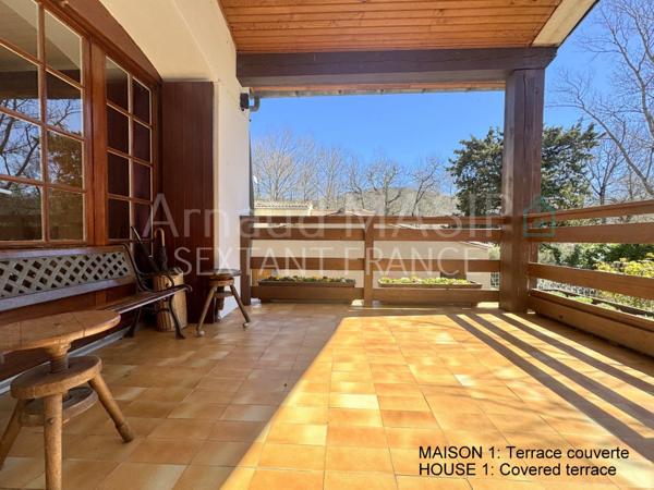 IMPOSANT ENSEMBLE IMMOBILIER, 2 MAISONS ATTENANTES, 8 CHAMBRES, GRAND JARDIN, PISCINE HORS SOL