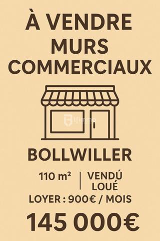 Local commercial 110m2 68540 Bollwiller