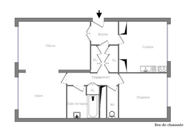 Appartement + annexe + parking
