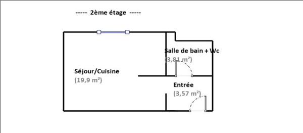 Studio à vendre 27,28 m² Meulan-en-Yvelines