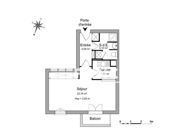 Location Studio 36.18 m² - 574 RUE DE LUGNY Moissy Cramayel 77550