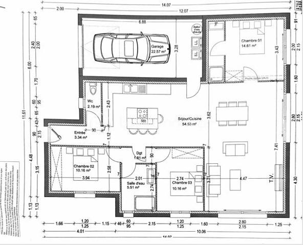 Maison contemporaine de 105 m²
