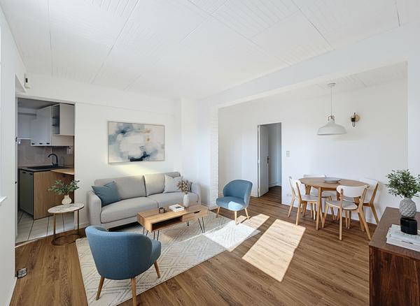 Coup de coeur - Appartement situé à Meaux dans le centre ville - F2 - 1 chambre - balcon et terrasse privative.