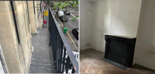 Appartement T3 à vendre PARIS 19e, surface habitable 54 m2 + balcon 2.20 m2 + cave 5.10 m2