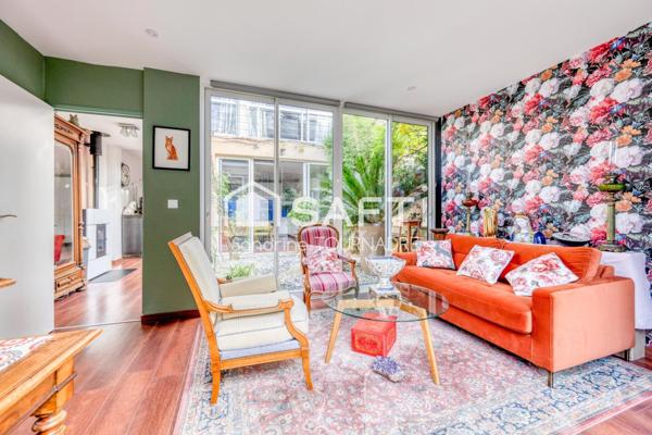 BORDEAUX CAUDERAN : Echoppe rénovée, 3 ch, garage 30 m²