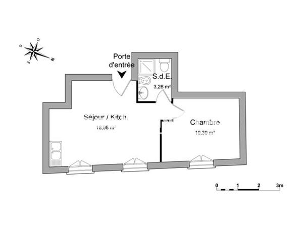 Location Appartement 2 pièces 32.54 m² - 2 RUE DE LA PRADE Armissan 11110