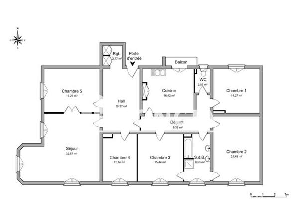 Location Appartement 6 pièces 168.2 m² - 15 BLD DU CHAMPS DE MARS Colmar 68000