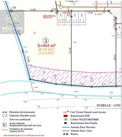Vente                                                      Terrain
                        
                                         464 m2                     à La Barre-de-Monts