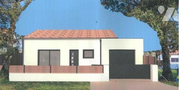 TERRAIN A BATIR + PERMIS DE CONSTRUIRE (maison 67m² + garage 21m²)