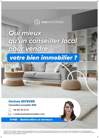 EXCLUSIVITÉ COCO-IMMO – T5 À FORT POTENTIEL !

✅ Travaux de copropriété déjà votés et entièrement à la charge du vendeur : Voir détail en bas de l'annonce 

Spacieux T5 de 4 chambres, idéal pour une grande famille ou un investissement locatif

Vous profiterez d’une pièce de vie lumineuse, d’une cuisine indépendante, d’une salle d’eau, de WC séparé, ainsi que d’un balcon, d’une cave et d’une place de parking

📍 Emplacement pratique : commerces, place du marché, services et écoles à proximité. Gare de Juvisy à 10 min en bus et Tram T12 à environ 20 min à pied

🔨 Travaux de modernisation à prévoir dans l’appartement

⚡ DPE D

Un appartement familial, un fort potentiel et des travaux de copropriété déjà pris en charge par le vendeur : une opportunité à découvrir rapidement !

✅ Travaux de copropriété déjà votés et entièrement à la charge du vendeur :
             - Isolation et ravalement du bâtiment
             - Remplacement de la porte du hall d'entrée et vitrerie
             - Renovation des parties communes
             - Ventillaion
             - Isolation plancher bas
             - Volets