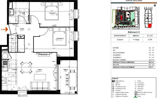 Appartement à vendre    3 pièces •  Saint-Paul-lès-Dax