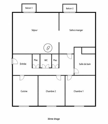 Appartement 2 chambres - 83,53 m² -Hypercentre Saint-Avold - Ascenseur, cave et 2 balcons