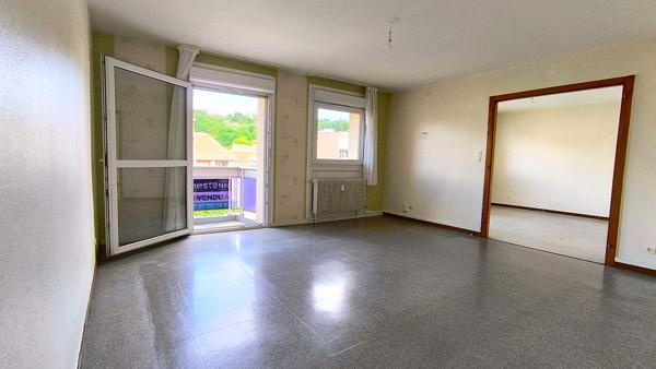Appartement 2 chambres - 83,53 m² -Hypercentre Saint-Avold - Ascenseur, cave et 2 balcons