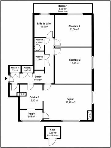 Appartement à vendre 3 pièces 72,35 m² Fréjus