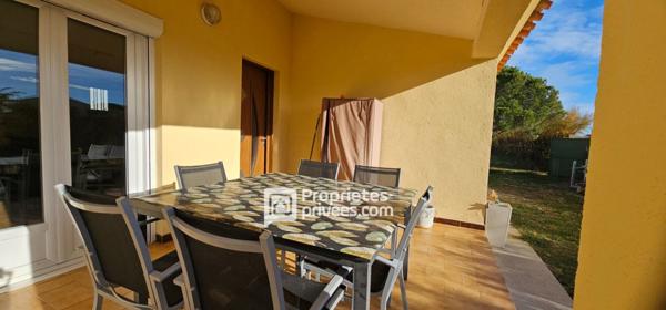 Le Barcarès maison 4 faces 3 pièces avec très grand terrain