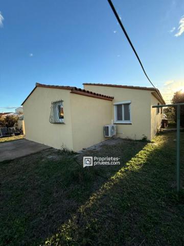 Le Barcarès maison 4 faces 3 pièces avec très grand terrain