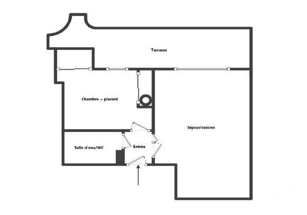 Appartement F2 à vendre  2 pièces - 40 m2 CAGNES SUR MER - 06