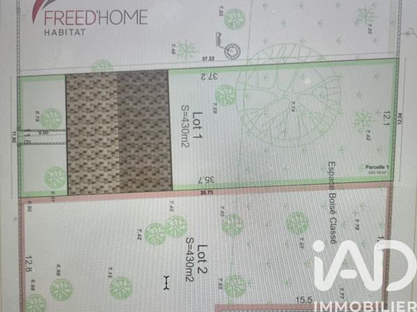 Terrain à vendre 430 m² Libourne