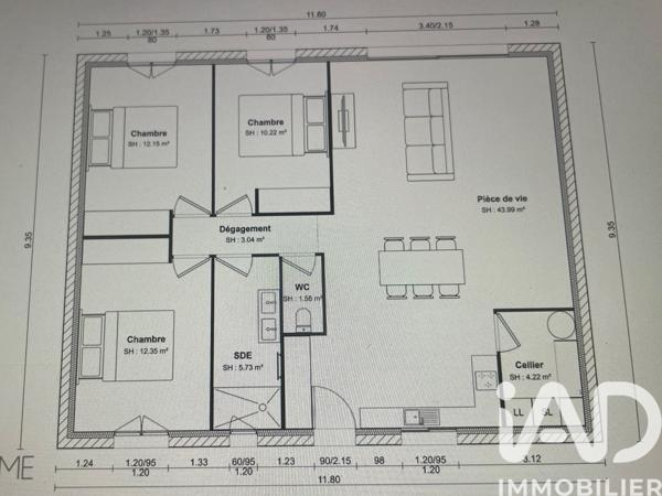 Terrain à vendre 430 m² Libourne