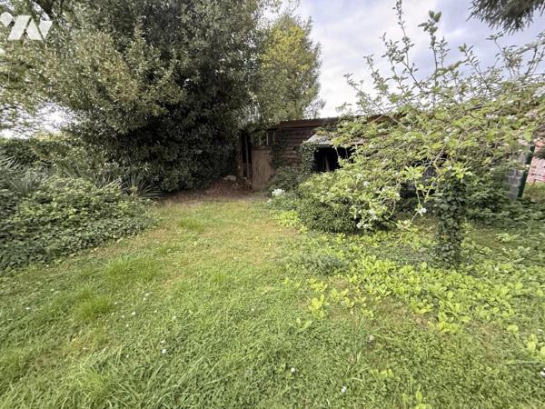 Maison en briques avec jardin
