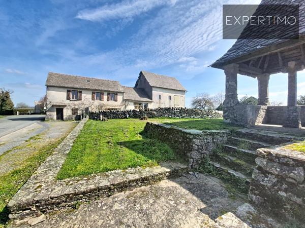 Alrance (12430) Maison de 130 m² 4 CH 5P avec terrain + Grange + Possibilité Gites/Chambres d'hôtes