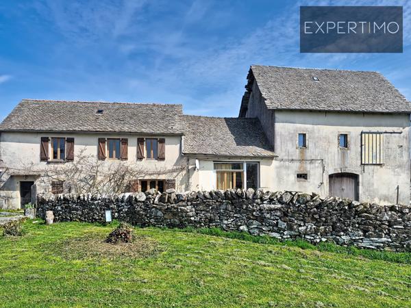 Alrance (12430) Maison de 130 m² 4 CH 5P avec terrain + Grange + Possibilité Gites/Chambres d'hôtes