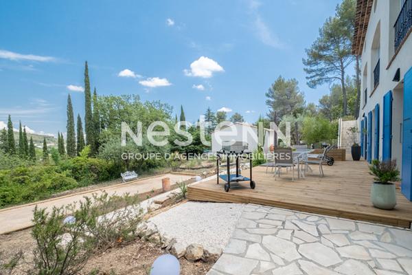 Propriété à Lorgues de 306m2 dont deux T2 indépendant + piscine forme libre sur un terrain de 1817m²