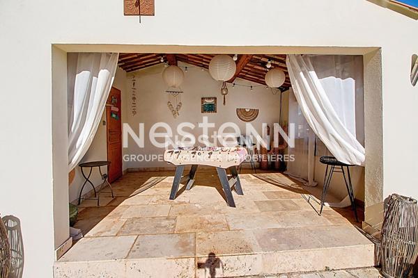 Propriété à Lorgues de 306m2 dont deux T2 indépendant + piscine forme libre sur un terrain de 1817m²