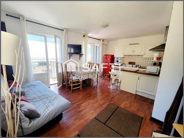 En région Midi Pyrénées Appartement T3 de 40,59m², 6 couchages, local à ski.