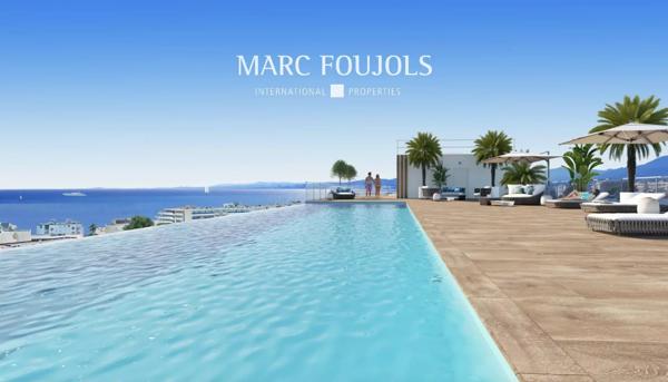 appartement neuf vue mer avec piscine et solarium sur le toit