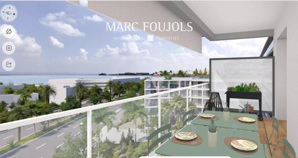 appartement neuf vue mer avec piscine et solarium sur le toit