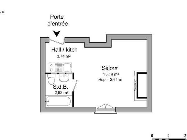 Location Studio 21.85 m² - 13 PLACE DU COLONEL FABIEN Nancy 54000