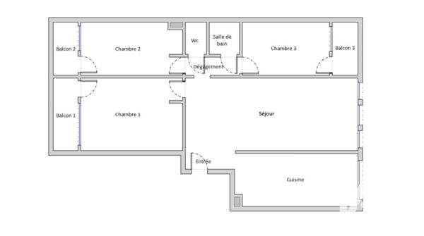 Appartement à vendre 5 pièces 77 m² Yutz