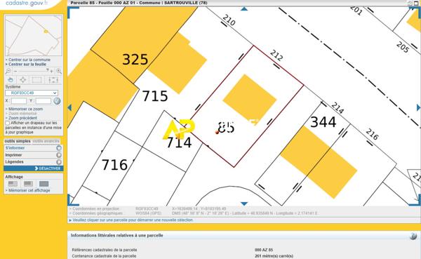 Sartrouville - La Croix Blanche - Maison 2 pièces 50 m2 €223 000 ** - Référence 9563