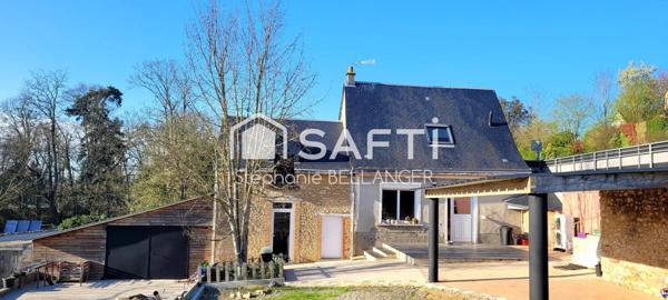 Fermette 3 chambres, dépendances, garage, grand terrain