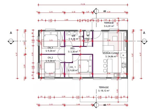 Maison 2 chambres dont une suite parentale, neuve à Baie-Mahaut, secteur résidentiel et recherché