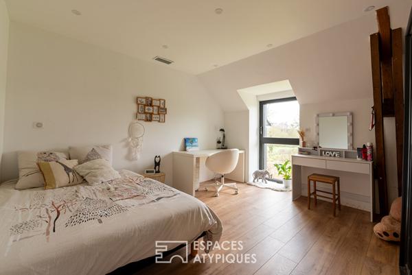 Vaste longère contemporaine au coeur de la nature