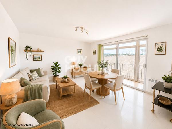 Appartement T2 traversant de 47 m² à Canet-en-Roussillon - Vue marina, mer et Canigou