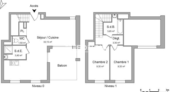 Location Appartement 3 pièces 64.3 m² - Montpellier 34070