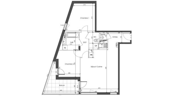 Appartement à vendre 3 pièces 67 m² Corbas