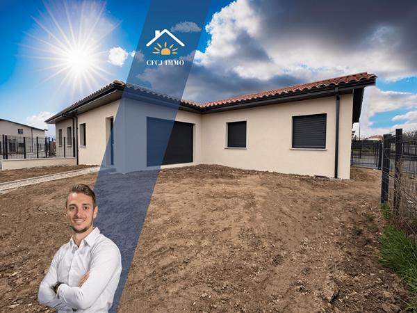 Maison neuve de plain-pied à BEAUVALLON/ Saint-Jean-de-Touslas