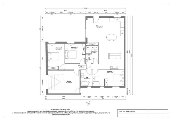 Maison neuve de plain-pied à BEAUVALLON/ Saint-Jean-de-Touslas