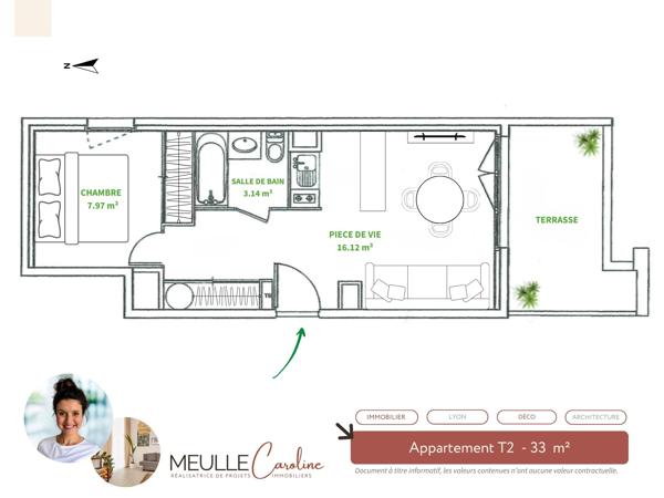 Appartement
         2 pièces
        - 33 m² Exclusivité 118 000 € *