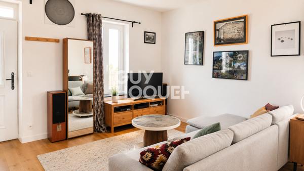 OULLINS : maison 3 pièces (70 m²) avec jardin, cave et garage