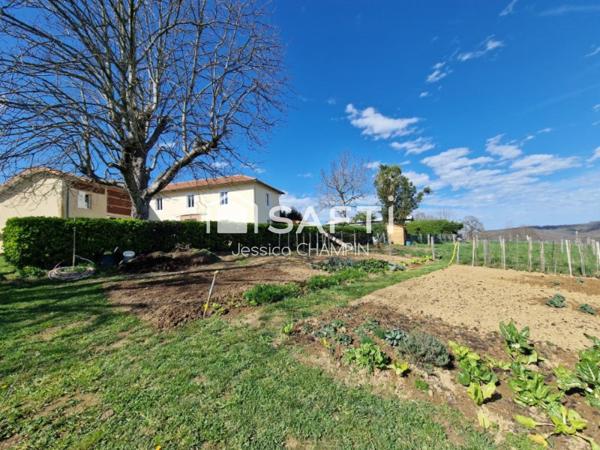 Charmant ensemble immobilier lumineux avec vue imprenable sur les Pyrénées, idéal pour un projet touristique ou personnel